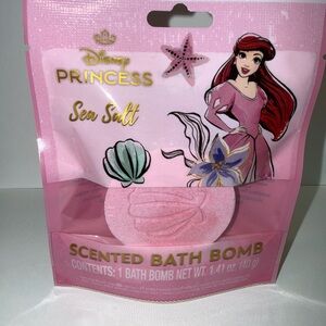 Ariel disney sea salt scented bath bomb 3 pieces Princess under the sea new